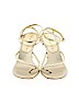 Gianni Bini 100% Leather Gold Heels Size 7 1/2 - photo 2