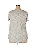 Ann Taylor LOFT Gray Short Sleeve Top Size XL - photo 2