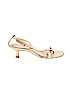 Michelle D. 100% Leather Gold Heels Size 8 - photo 1