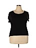 Gap 100% Viscose Black Short Sleeve T-Shirt Size XL - photo 1