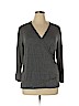 Gap Gray Long Sleeve Blouse Size XL - photo 1