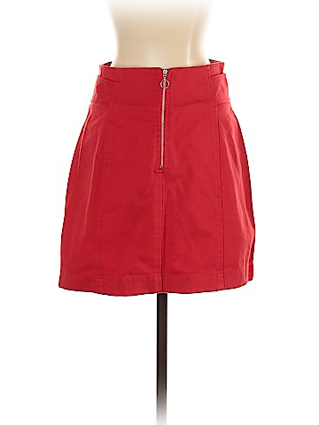 Intermix Denim Skirt (view 2)