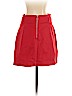 Intermix 100% Cotton Red Denim Skirt Size 4 - photo 2