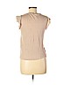 H&M 100% Linen Tan Short Sleeve Henley Size S - photo 2