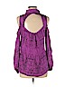 Parker 100% Polyester Purple Long Sleeve Blouse Size M - photo 2