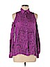 Parker 100% Polyester Purple Long Sleeve Blouse Size M - photo 1