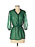 Mossimo Supply Co. Green 3/4 Sleeve Blouse Size XS - photo 1