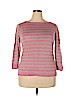 Talbots 100% Linen Pink Pullover Sweater Size XL - photo 1
