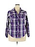 Cato 100% Cotton Purple Long Sleeve Button-Down Shirt Size XL - photo 1