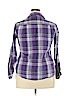 Cato 100% Cotton Purple Long Sleeve Button-Down Shirt Size XL - photo 2