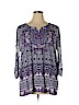 Catherines 100% Polyester Purple 3/4 Sleeve Blouse Size 1X - photo 1