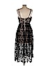 Aqua 100% Polyester Black Cocktail Dress Size L - photo 2