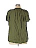 Terra & Sky 100% Rayon Green Short Sleeve Blouse Size 0X - photo 2
