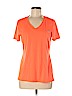 Adidas Orange Short Sleeve Henley Size M - photo 1