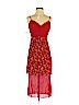Fame And Partners 100% Polyester Red Cocktail Dress Size 2 - photo 1