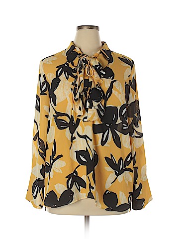 Ann Taylor Factory Long Sleeve Blouse (view 1)