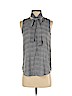 Ann Taylor 100% Polyester Gray Sleeveless Blouse Size XS (petite) - photo 1
