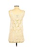 Aqua 100% Cotton Ivory Sleeveless Blouse Size S - photo 2