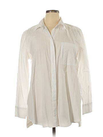 Ann Taylor Long Sleeve Button-Down Shirt (view 1)