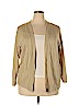Avenue 100% Acrylic Tan Cardigan Size 14 - 16 Plus - photo 1