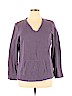 Lizwear by Liz Claiborne 100% Cotton Purple Sweatshirt Size XL - photo 1