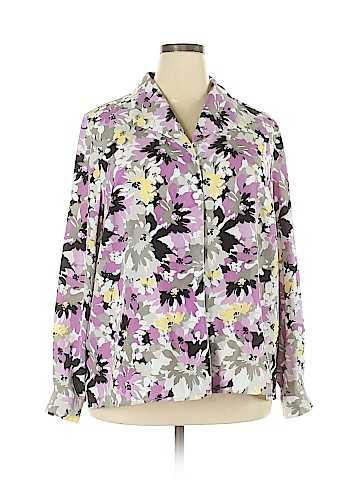 Alfred Dunner Long Sleeve Button-Down Shirt (view 1)