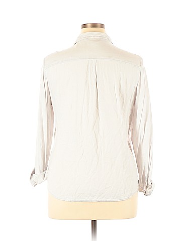 Rubbish Long Sleeve Button-Down Shirt (view 2)