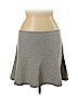 Ann Taylor LOFT 100% Cotton Gray Casual Skirt Size XL - photo 1