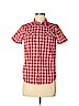 Lucky Brand 100% Cotton Red Short Sleeve Button-Down Shirt Size M - photo 1