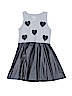 Flowers By Zoe Hearts Gray Dress Size 4 - photo 1