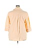 Avenue Orange 3/4 Sleeve Button-Down Shirt Size 22 - 24 Plus - photo 2