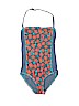 Little Marc Jacobs Floral Blue One Piece Swimsuit Size 6 - photo 1