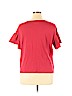 Halogen 100% Supima Cotton Red Short Sleeve Top Size XL - photo 2