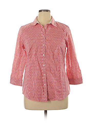 Talbots 3/4 Sleeve Button-Down Shirt (view 1)