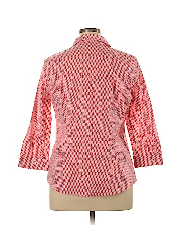 Talbots 3/4 Sleeve Button-Down Shirt (view 2)