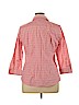 Talbots 100% Cotton Pink 3/4 Sleeve Button-Down Shirt Size 16 - photo 2