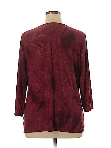 JM Collection 3/4 Sleeve Top (view 2)