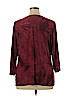 JM Collection Burgundy 3/4 Sleeve Top Size XL - photo 2