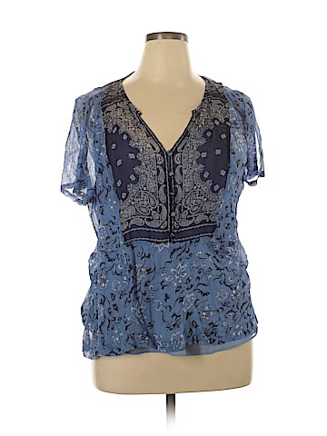 Lucky Brand Short Sleeve Blouse (view 1)