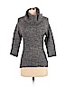 Pink Rose 100% Acrylic Gray Turtleneck Sweater Size S - photo 1