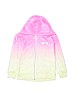Justice 100% Polyester Tie-dye Pink Jacket Size 6 - 7 - photo 1