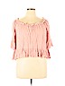 Lily's of Beverly Hills 100% Rayon Pink 3/4 Sleeve Top Size XL - photo 1
