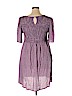 Suzanne Betro 100% Rayon Purple Casual Dress Size 1X - photo 2