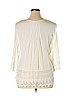 Solitaire 100% Cotton White 3/4 Sleeve Blouse Size 1X - photo 2
