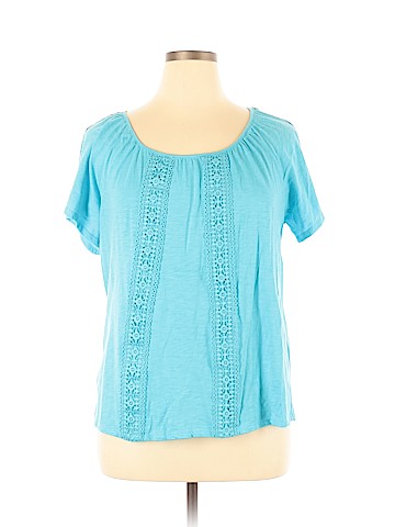 St. John's Bay Short Sleeve Blouse (view 1)