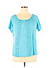 St. John's Bay Blue Short Sleeve Blouse Size XL - photo 1