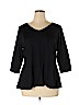 Studio Works Black Long Sleeve Top Size 1X - photo 1