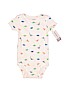 Carter's 100% Cotton Solid White Short Sleeve Onesie 9-12 MO / 12 MO - photo 1