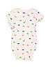Carter's 100% Cotton Solid White Short Sleeve Onesie 9-12 MO / 12 MO - photo 2