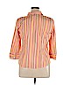 Geoffrey Beene Sport 100% Cotton Orange 3/4 Sleeve Button-Down Shirt Size 16 - photo 2